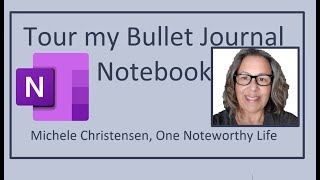 Tour My Bullet Journal  inspired OneNote Notebook  Digital Planning  Life Management  planner [upl. by Asquith723]