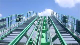 Dorney Park Hydra  On Ride Front Row POV  July 19 2015 [upl. by Nerha]