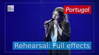 Salvador Sobral Luísa Sobral  Amar Pelos Dois  Portugal  Rehearsal Full Effects  ESC2017 [upl. by Calondra]