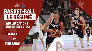 🇫🇷🏀 FRANCE  FINLANDE 10377  le résumé de la victoire de léquipe de France féminine de basket [upl. by Alecia]