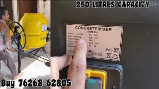 250 Litres Portable Conrete Mixer Ahluwalia Bharat [upl. by Ingrid]