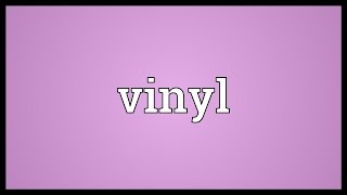 Vinyl Meaning [upl. by Latsyrc807]