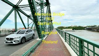 Memorial Bridge 1932 Saphan Phut in Bangkok Thailand [upl. by Heda849]