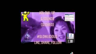 🎶AOL 📧 DIAL UP 📞 amp SOUNDS SLOWED 🎶 [upl. by Ecirp]