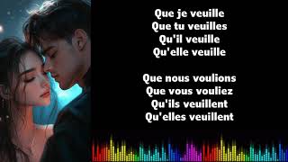 Learn French while singing I VOULOIR I Subjonctif Présent [upl. by Micheil]