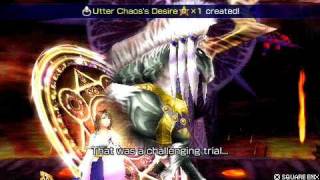 Dissidia 012 Duodecim  Yuna vs 000 Feral Chaos [upl. by Ahseirej688]