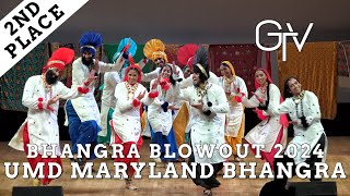 UMD Maryland Bhangra  Second Place at Bhangra Blowout 2024 [upl. by Ecerahc]