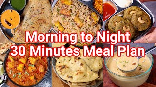 Morning 2 Night 30 Mins Meal Plan  Includes Instant Breakfast Snack Curry Rice amp Dessert [upl. by Hgielar]