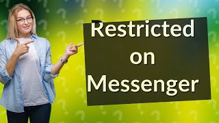 How can you tell if someone restricted you on Messenger [upl. by Ffirahs]