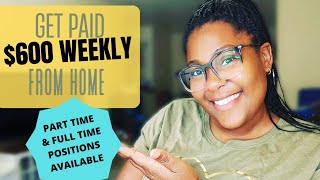 GET PAID 600 WEEKLY AS A VIRTUAL RECEPTIONIST PARTTIME OR FULLTIME WORK FROM HOME [upl. by Nirrek]