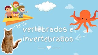 Los animales vertebrados e invertebrados para niños  videos educativos [upl. by Suivatnad]