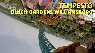 Tempesto Roller Coaster POV at Busch Gardens Williamsburg [upl. by Clarence]