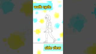 Walk Cycle Animation on Toonboom shorts animation toonboom art drawing [upl. by Brandyn554]