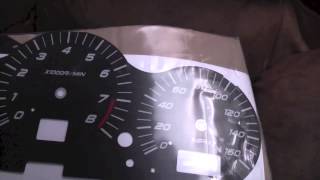 350z Custom Gauge Clusters for Jordan with Black Face and White LEDs 1 [upl. by Letsirk]