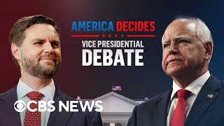 Full debate JD Vance and Tim Walz vice presidential debate hosted by CBS News [upl. by Garlinda]