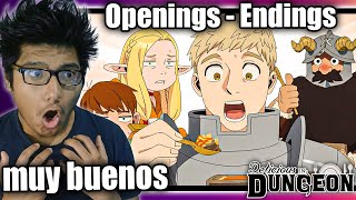 ENDINGS MUY BUENOS 😮  Dungeon Meshi OPENINGS y ENDINGS REACCIÓN [upl. by Ayama110]