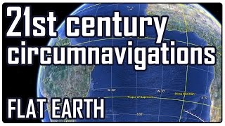 21st century circumnavigations on the flat earth map [upl. by Rudwik872]