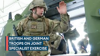 British Army specialists join German troops on exercise [upl. by Rosmarin471]