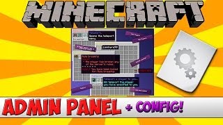 Minecraft Bukkit Plugin  Admin Panel  Configs  Tutorial [upl. by Baynebridge]