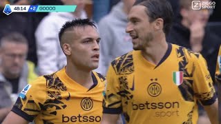 Lautato Martinez Goal Udinese Vs Inter Milan 12 All Goals Analysis amp Highlights Result [upl. by Marchese115]