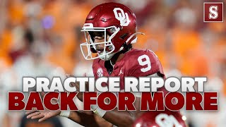 Practice Report Oklahoma football focused on improvement heading into Texas [upl. by Eart]