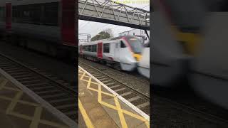 Stansted Express 720552 and 119 passes Cheshunt for Stansted Airport [upl. by Mireille]