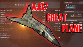 War Thunder AJ37 Gameplay Overview part 1 [upl. by Yelyr]