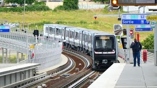 Prolongement métro 11 MP14CC  Coteaux Beauclair seule et unique station aérienne [upl. by Jahdol]