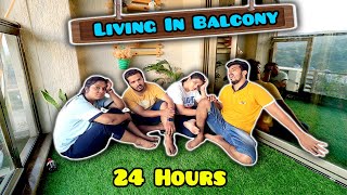 Living In BALCONY For 24 Hours Challenge  Hungry Birds [upl. by La614]