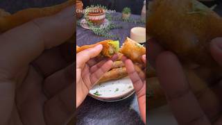 Mirchi Pakoda ❣️🤤 mirchipakoda mirchibhajiya mirchibhajji pakoda pakora bhajiya pakodarecipe [upl. by Arnelle323]