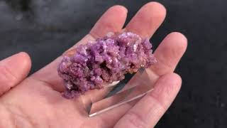 19quot Purple Vesuvianite Crystal Cluster  Jeffrey Mine Canada  Specimen 168642 [upl. by Aspasia409]