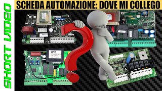 Scheda automazione smart DOVE MI COLLEGO  Short Video analisi schemi elettrici [upl. by Uv924]