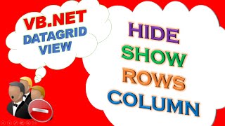 VBNET DataGridView  Hide and Show Rows and Columns Dynamically on Button Click [upl. by Enitsuga]
