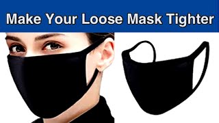 How To Tighten Loose Face Mask Earloops [upl. by Okoyik]