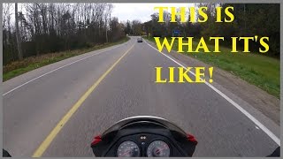 First Time Riding a Motorcycle on the Road [upl. by Issac324]