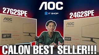 REVIEW amp UNBOXING AOC Gaming Monitor 24G2SPE amp 27G2SPE [upl. by Lada]