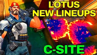 BRIMSTONE LINEUPS LOTUS C SITE  EASY GUIDE VALORANT [upl. by Marela28]