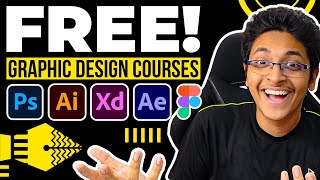 BEST FREE Graphic Design Courses  Learn Graphic Design For FREE [upl. by Alitta890]