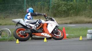 2016 Dunlop Cup MotoGymkhana Japan Heat1 KTM RC8R [upl. by Lezley]