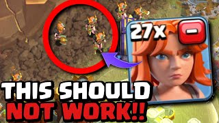 27 Valkyrie Army SHOWS HOW BROKEN High Level Clash of Clans is [upl. by Naillik805]