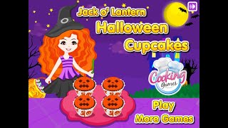 Jack O Lantern Halloween Cupcakes Games For Girls GirlsPrincess [upl. by Odlonyer]