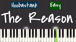 Hoobastank  The Reason Piano Tutorial  Easy [upl. by Lightman656]