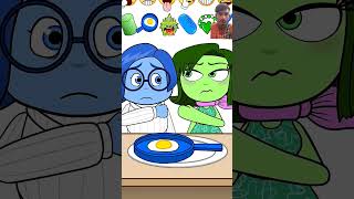 Blue vs Green Emoji Eating Challenge [upl. by Attehcnoc139]