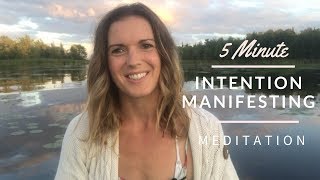 5 Minute Meditation  Manifesting Through Breath Visualization [upl. by Ullyot]