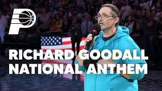 AGT Winner Richard Goodall Sings National Anthem at Pacers vs Heat Game [upl. by Kcerb]