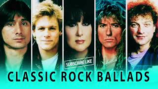 Classic Rock Ballads  Greatest Rock Power Ballads  Journey Foreigner Whitesnake Heart [upl. by Retrop]