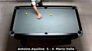 Antoine Aquilina vs Mario Vella  Euro O50 Ranking Tournament 4  Quarter final [upl. by Yereffej]