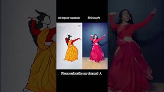 Chammak Challo artist version🤩 Original video by rashiagrwl flipbooksudiptoartschammak [upl. by Sophey]