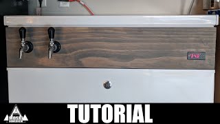 Keezer Faucet Temp Control CO2 Line Routing Installation  Tutorial [upl. by Sidran]