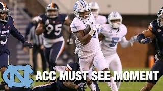 UNC WR Khafre Brown Is Just Too Fast  ACC Must See Moment [upl. by Eilsil]